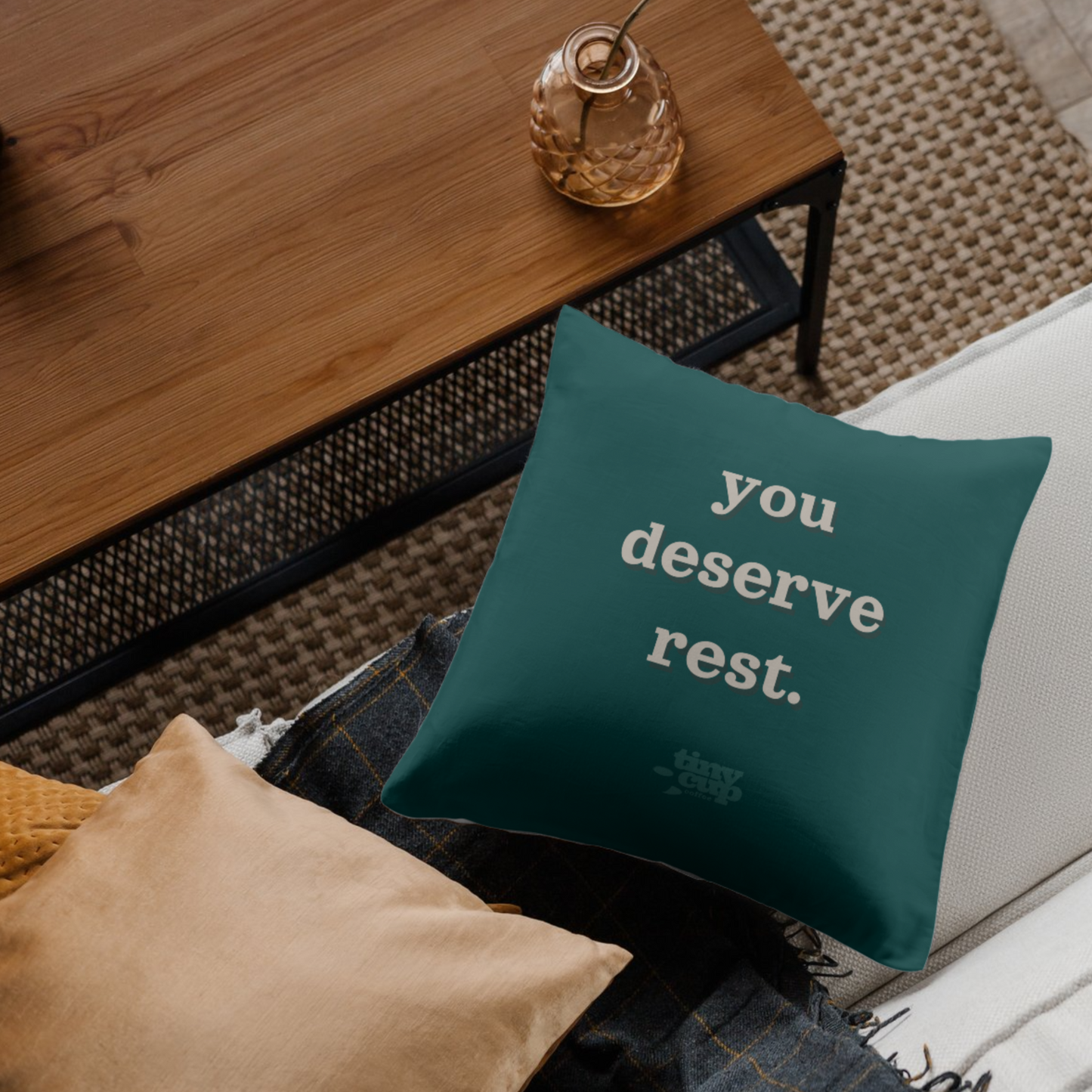The Rest Pack (Coffee, Pillow & Throw)