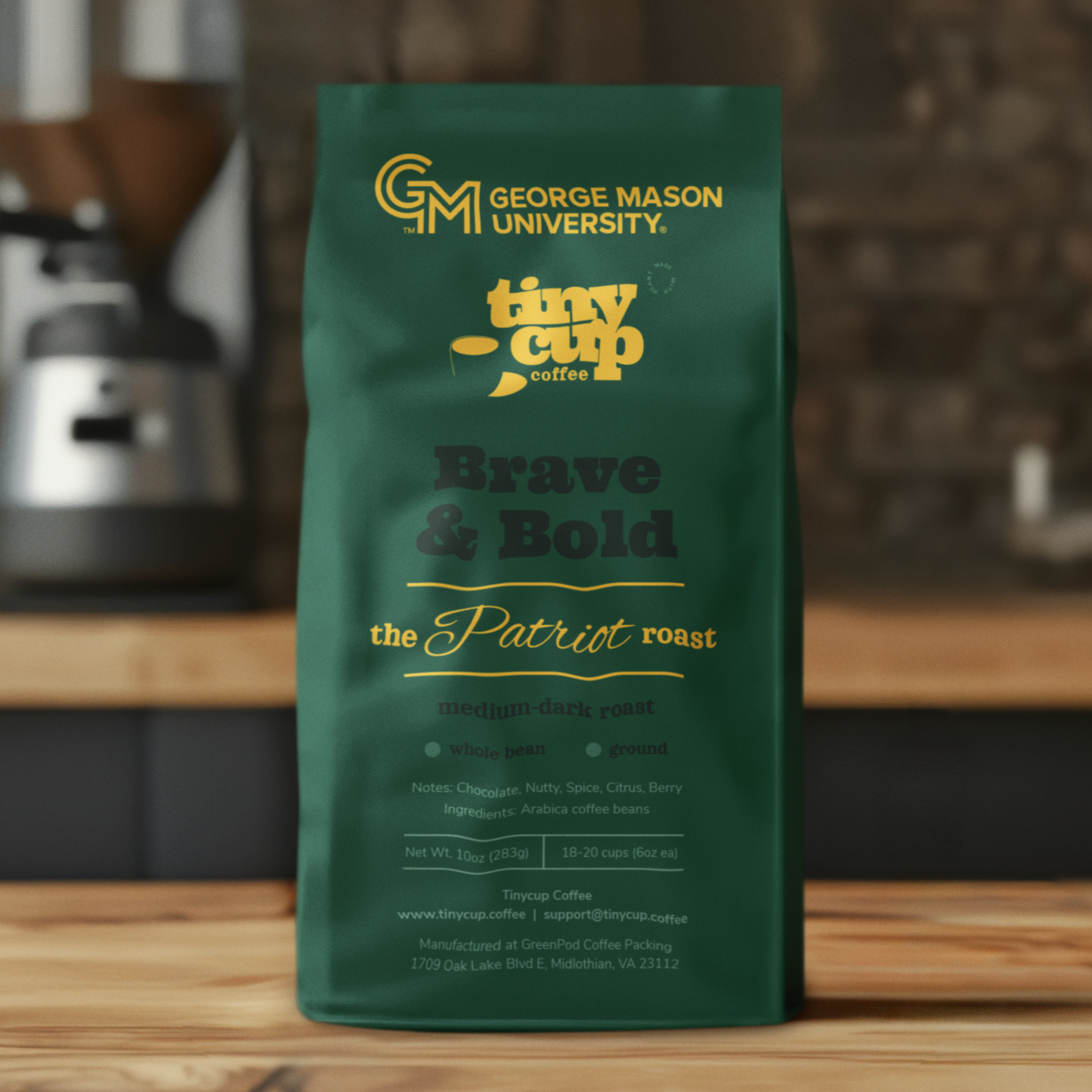 Tinycup Coffee & George Mason University - Brave & Bold: The