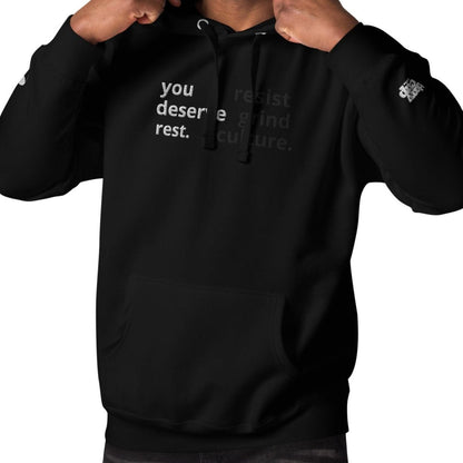 "Resist Grind Culture" Hoodie (Black)