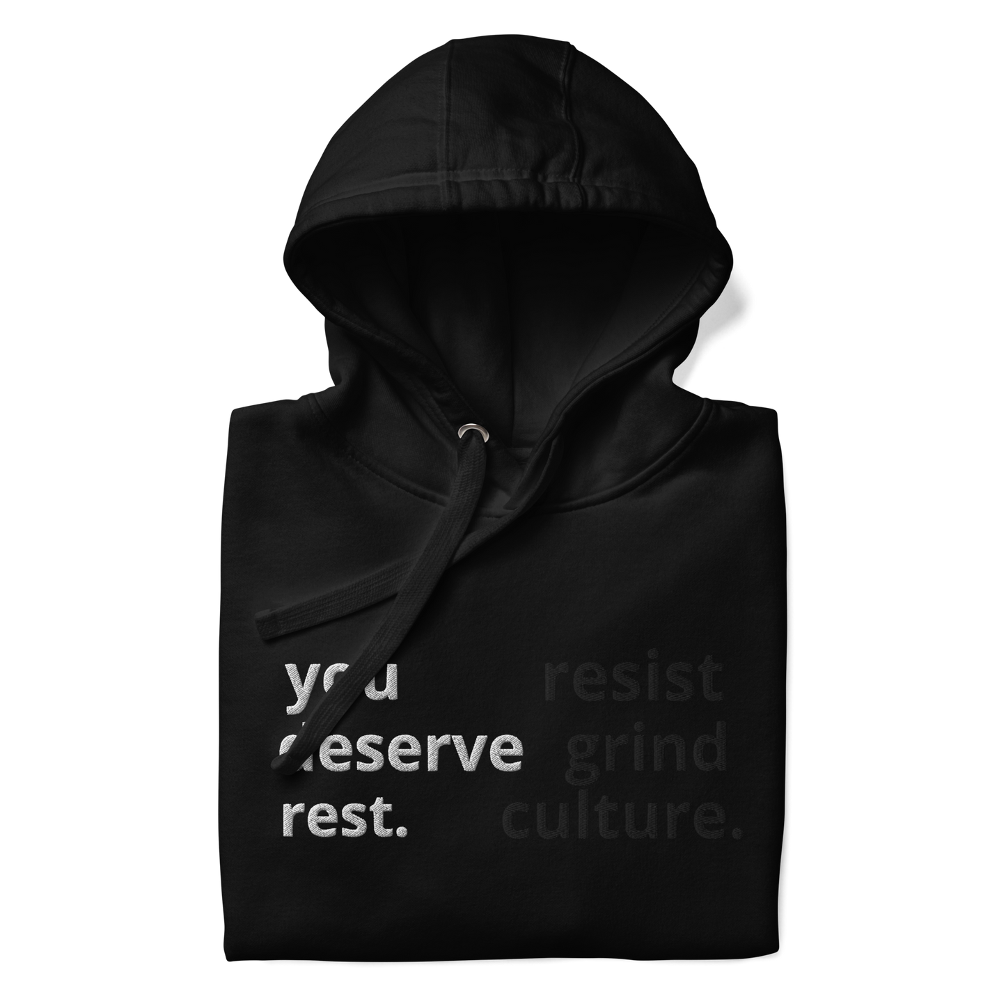 "Resist Grind Culture" Hoodie (Black)