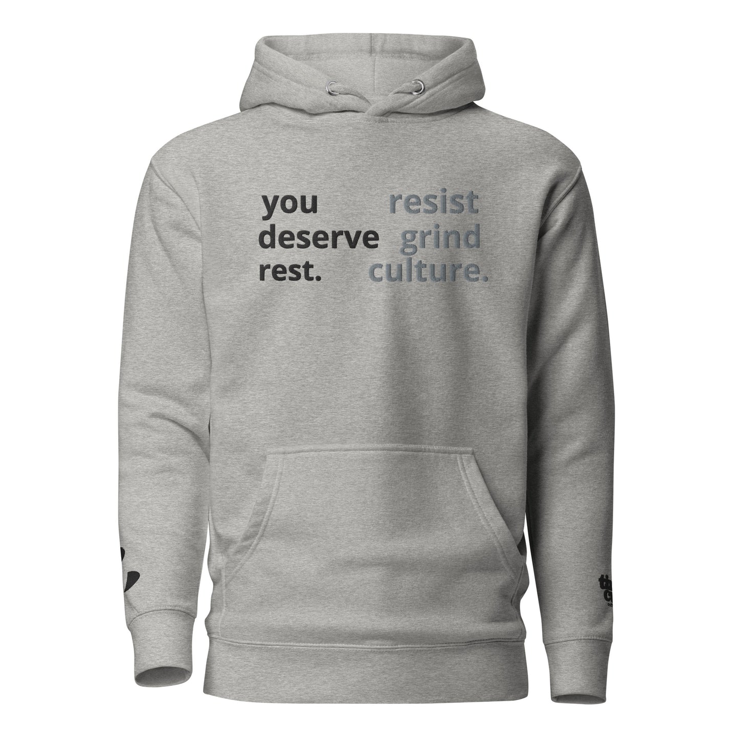 "Resist Grind Culture" Hoodie (Gray)