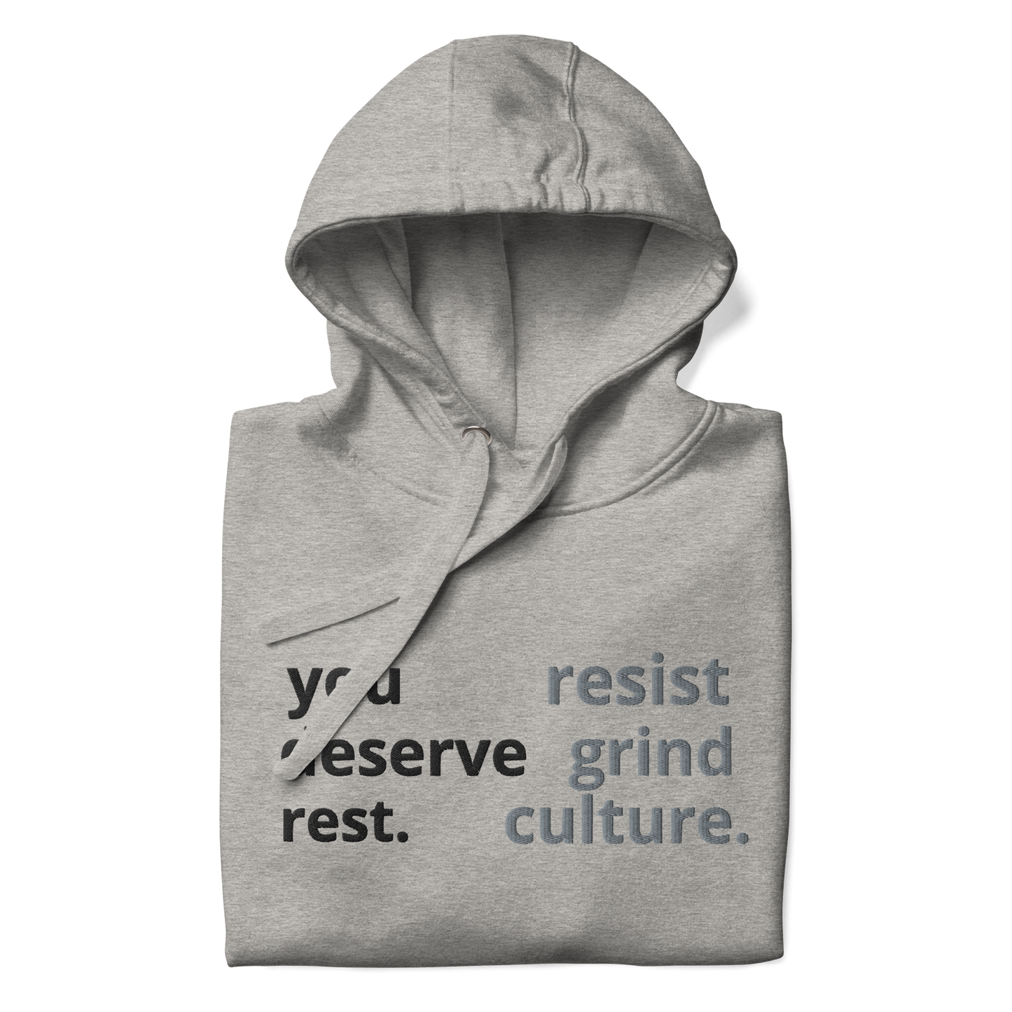 "Resist Grind Culture" Hoodie (Gray)