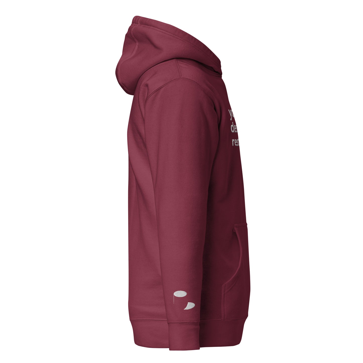 "Resist Grind Culture" Hoodie (Maroon)